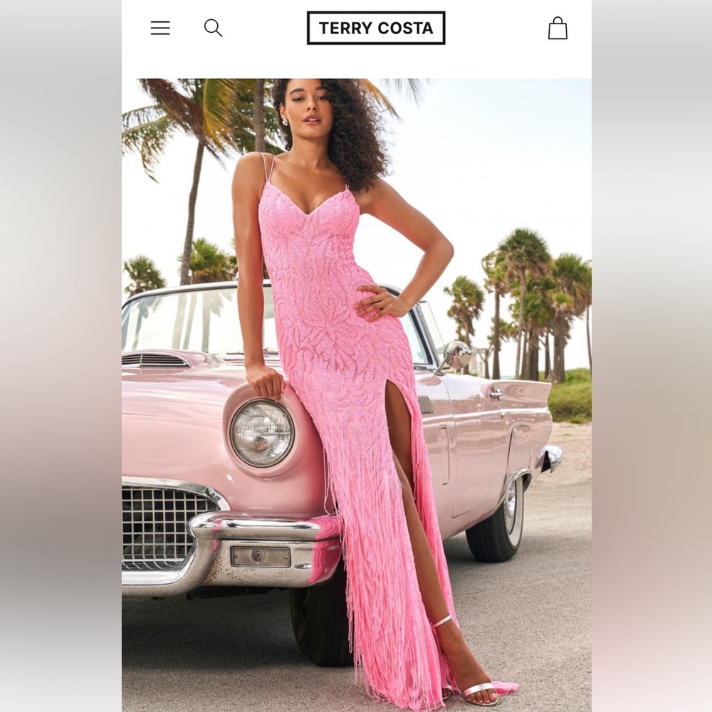 Sherri Hill pink prom dress